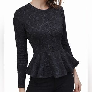 Baum Und Pferdgarten Textured Peplum Top